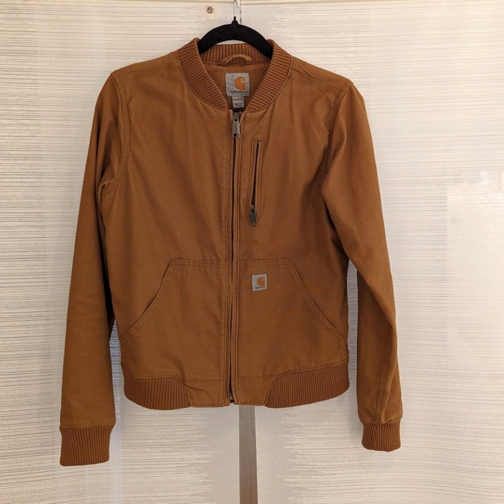Carhartt WOMEN'S RUGGED FLEX® RELAXED FIT CANVAS JACKET